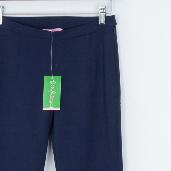 Lilly Pulitzer Alessia Stretch Dinner Pants Navy Blue NWT - Picture 5 of 10